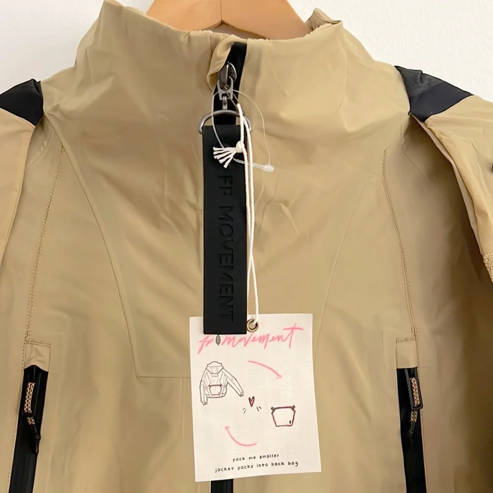 Free People FP Movement Zephyr Packable Ski Snowboard Shell Jacket NWT - Picture 7 of 14